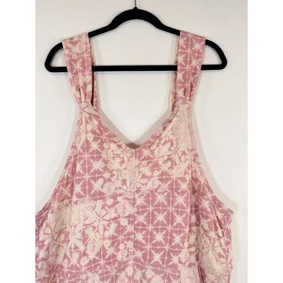 NWT Free People Movement Womens High Tide Jumpsuit Pink Ankle Zip Medium